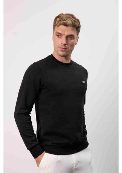 Bisiklet Yaka Regular Fit Siyah Uzun Kol modelleri