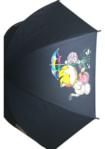 Rubanis Siyah Çocuk Şemsiyesi 4 - 9 Yaş modelleri