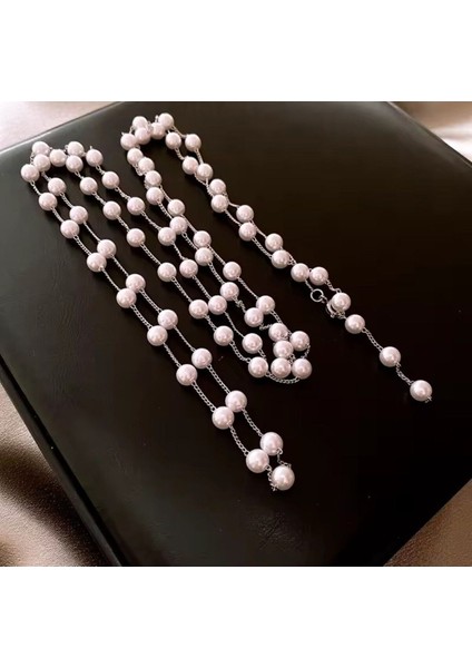 Şıklığınızı Tamamlayacak Iki Parçalı Inci Kolye Seti