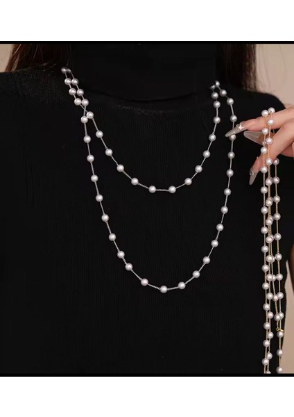 Şıklığınızı Tamamlayacak Iki Parçalı Inci Kolye Seti fiyatları