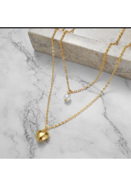 Sevginizi Yansıtan Kalp Modeli Kolye Seti