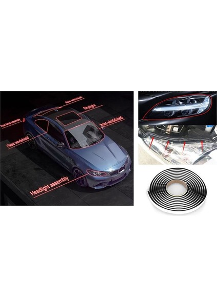 SZC1005 - Sızdırmazlık Contası Far-Stop-Cam-Kapı Vs. Kauçuk Üniversal Tüm Araçlar 5 Metre