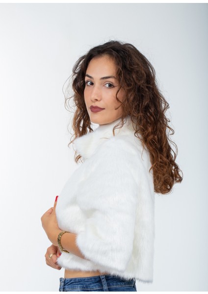 Broşlu Kürk Abiye ve Gelinlik Kürk Etol Bolero modelleri