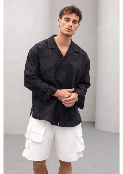 Erkek Oversize Pamuklu Trend Desenli Gömlek fiyatları