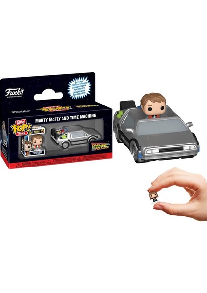 Bitty Pop Rides Back To The Future - Marty Mcfly And Time Machine