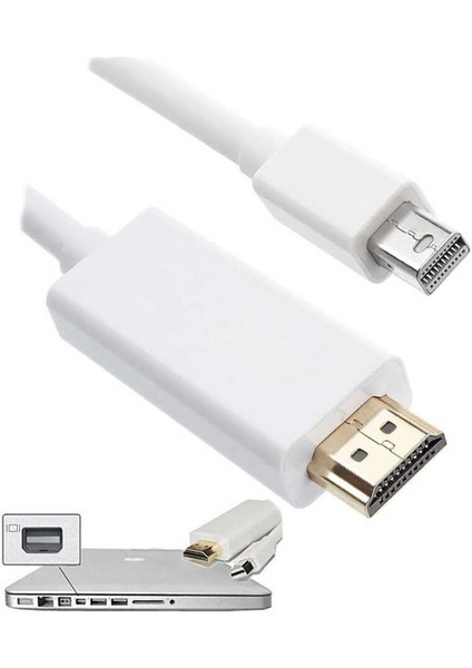1.8 Metre 4K 60Hz Mini Displayport ( Thunderbolt ) To HDMI Çevirici Kablo