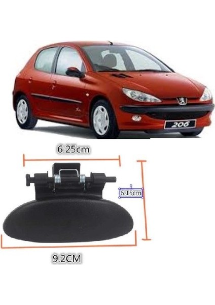 ANH43113 - Torpıdo Kapak Acma Mandalı Yaylı Peugeot 206 1997