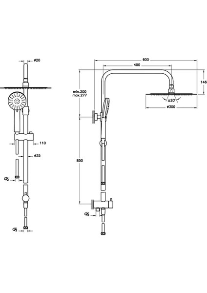 Lite Lc A45700 Krom Duş Sistemi indirimleri