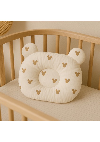 %100 Pamuk Kumaştan Mickey Mouse Bebek Düz Kafa Yastığı fiyatları