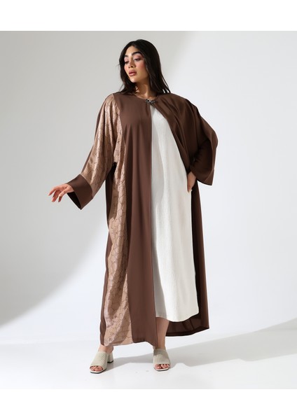 Büyük Beden Taş Detaylı Davet Uzun Abaya indirimleri