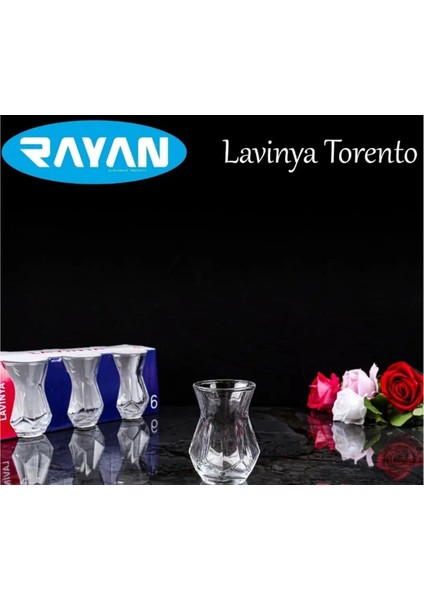Rayan Lavinya Torento 6'lı Çay Bardağı