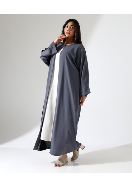 Büyük Beden Taş Detaylı Davet Uzun Abaya modelleri