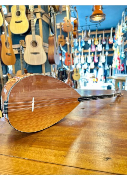 Kısa Sap Üst Seri Tam Profesyonel Maun Bağlama