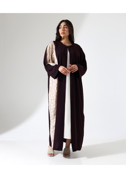 Büyük Beden Taş Detaylı Davet Uzun Abaya fiyatları