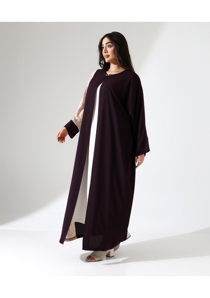 Büyük Beden Taş Detaylı Davet Uzun Abaya fırsatları