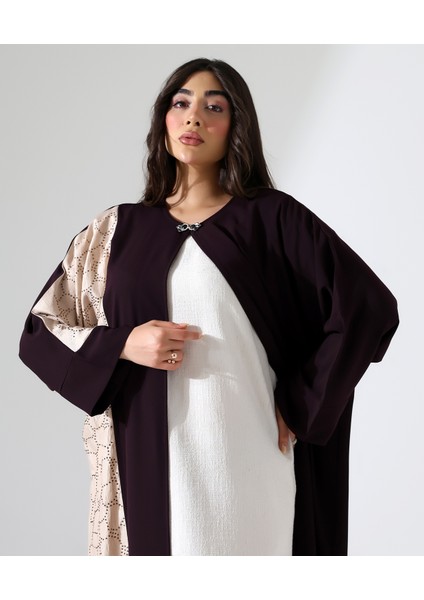 Büyük Beden Taş Detaylı Davet Uzun Abaya indirimleri