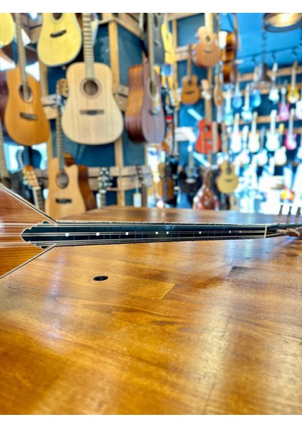 Kısa Sap Üst Seri Tam Profesyonel Maun Bağlama