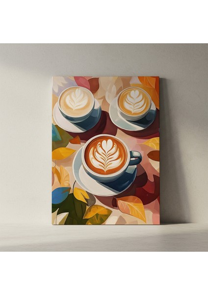 Sonbahar Latteleri Modern Sanat Tablosu fiyatları