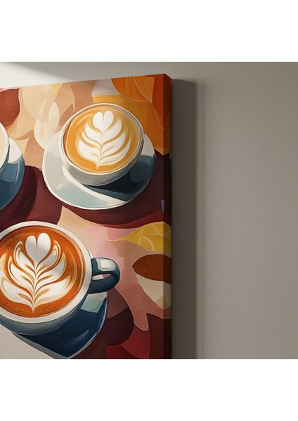 Sonbahar Latteleri Modern Sanat Tablosu indirimleri