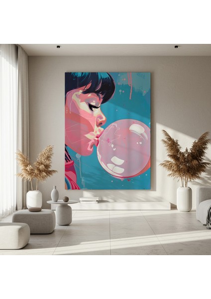 Modern Pop Art Tarzı Sakız Balonu Tablosu fırsatları