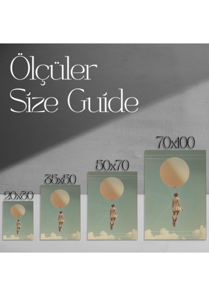 Sürrealist Balon Illüstrasyon Tablosu modelleri