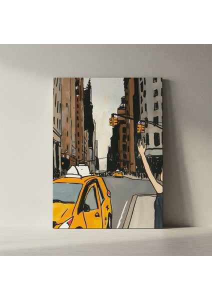 New York Taksi Illüstrasyon Tablosu fiyatları