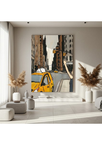 New York Taksi Illüstrasyon Tablosu fırsatları