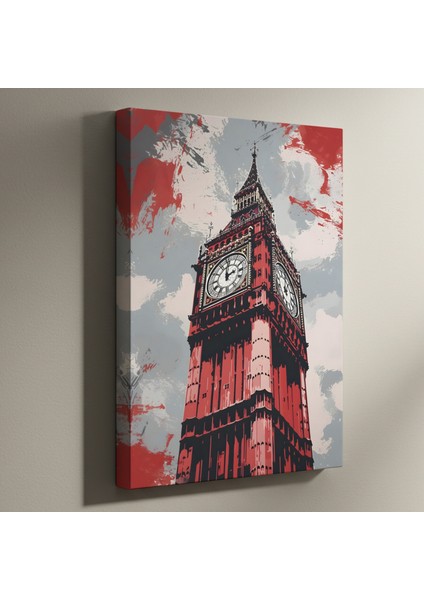 Big Ben Soyut Sanat Tablosu