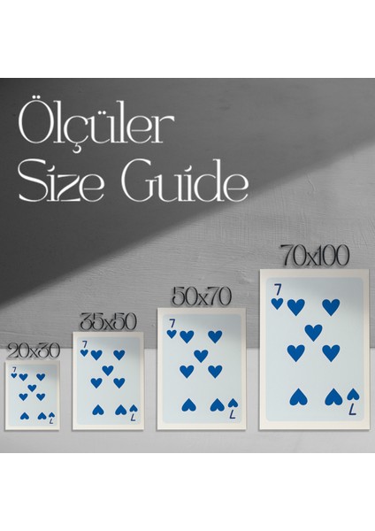 Minimalist Yedi Kupa Desenli Sanat Posteri modelleri