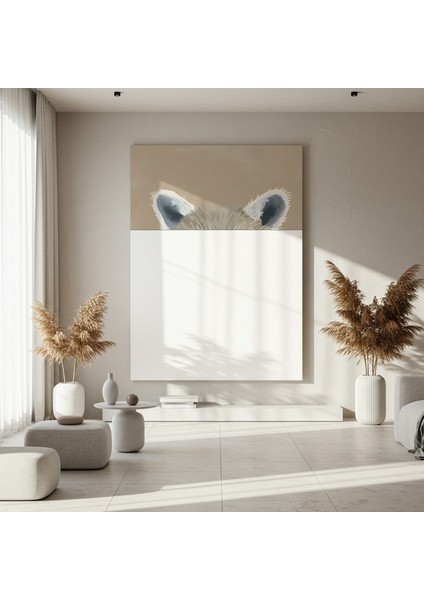 Minimalist Tilki Kulağı Illüstrasyon Tablosu fırsatları