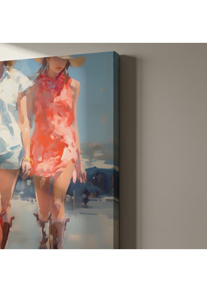 Kadın Figürleri Modern Illüstrasyon Tablosu indirimleri