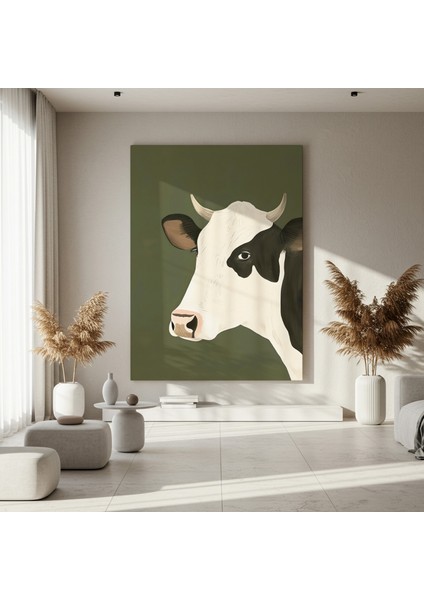Modern Tarz Inek Portresi Tablosu fırsatları