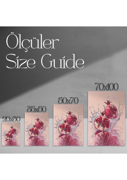 Nar Suyu Sıçraması Modern Illüstrasyon Tablosu modelleri