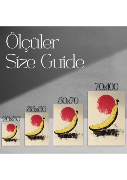 Soyut Pop Art Muz Tablosu modelleri