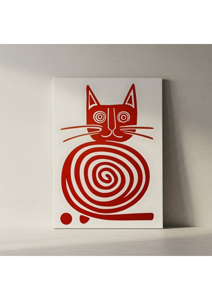 Soyut Kedi Illüstrasyon Tablosu fiyatları