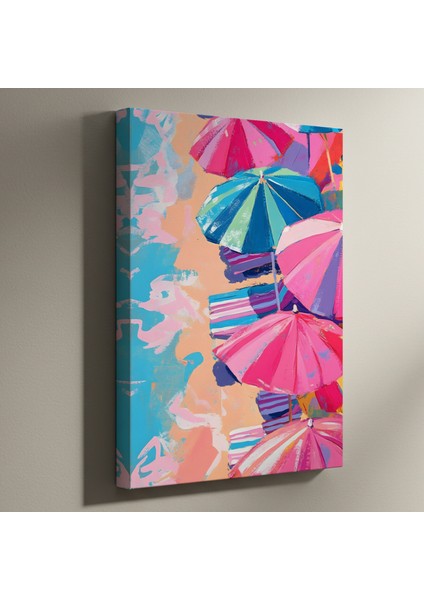 Yaz Şemsiyesi Akrilik Boyama Tablosu