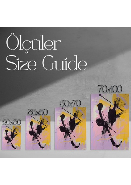 Soyut Ekspresyonist Akrilik Tablo modelleri