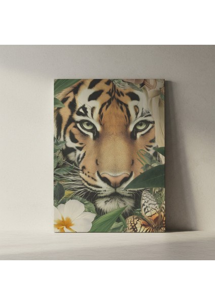 Tigrinin Gizemi Kolaj Sanatı Tablosu fiyatları