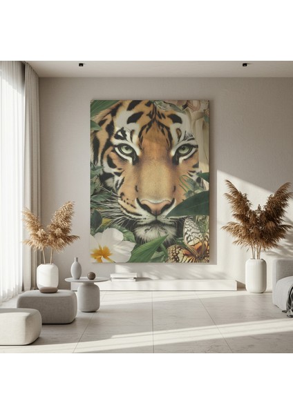 Tigrinin Gizemi Kolaj Sanatı Tablosu fırsatları