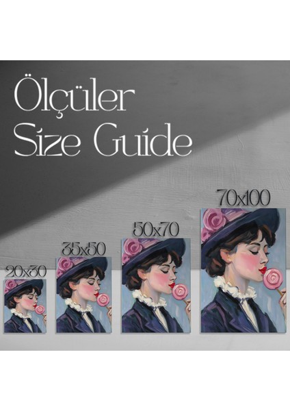 Yağlı Boya Kadın Portresi Tablosu modelleri