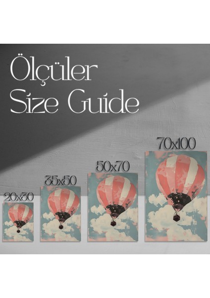 Soyut Tarzda Sıcak Hava Balonu Tablosu modelleri