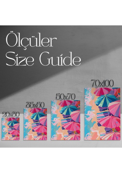 Yaz Şemsiyesi Akrilik Boyama Tablosu modelleri