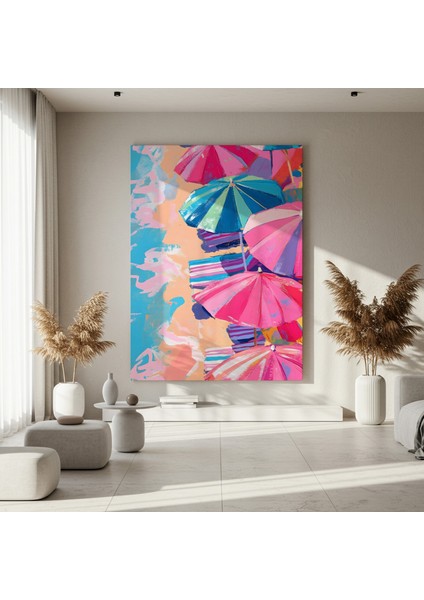 Yaz Şemsiyesi Akrilik Boyama Tablosu fırsatları