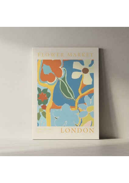 Modern Tarzı Çiçek Desenli Soyut Sanat Tablosu fiyatları