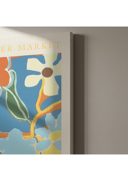 Modern Tarzı Çiçek Desenli Soyut Sanat Tablosu indirimleri