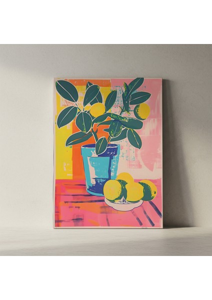 Neon Pop Art Limon Ağacı Tablosu fiyatları