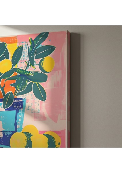 Neon Pop Art Limon Ağacı Tablosu indirimleri
