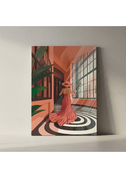 Modernist Kadın Figürü Illüstrasyon Tablosu fiyatları