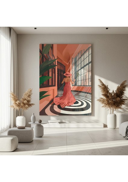 Modernist Kadın Figürü Illüstrasyon Tablosu fırsatları