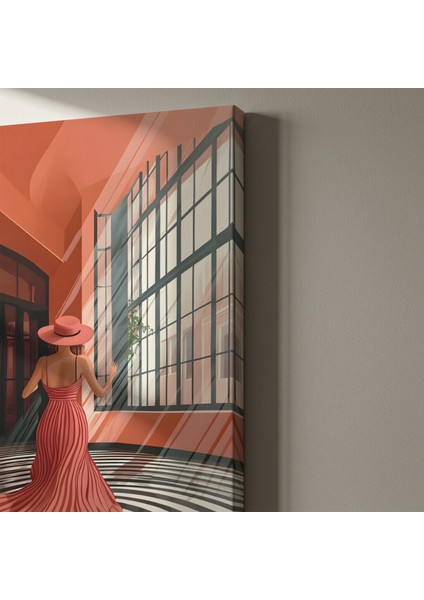 Modernist Kadın Figürü Illüstrasyon Tablosu indirimleri